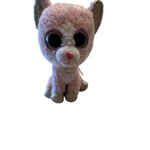 Ty Beanie Boos Fiona the Pink Cat‎ Plush Toy